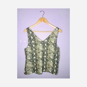 Snake Skin Print Blouse